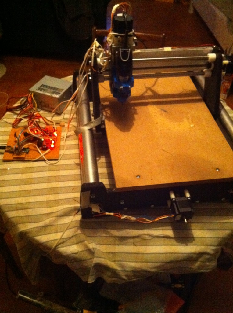 CNC with controller and powersupply